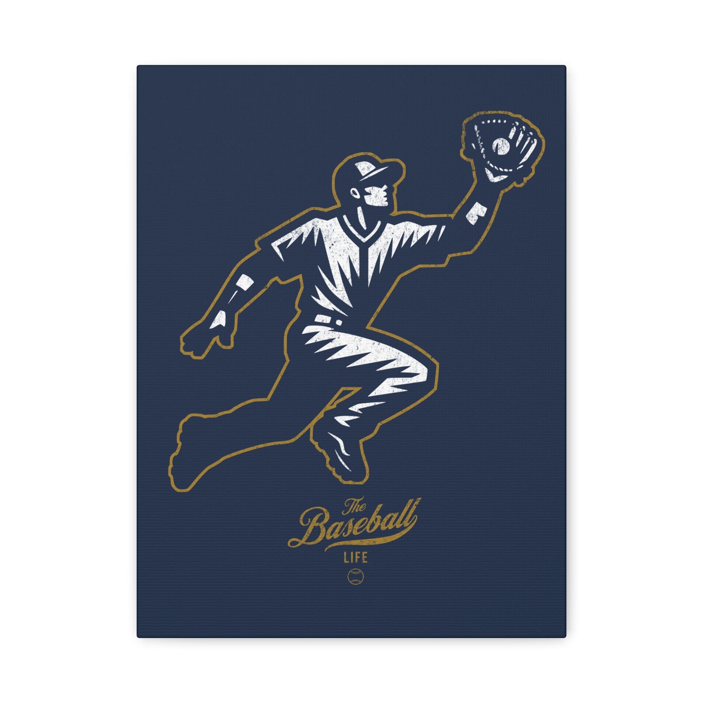 Player Icon Wall Art Canvas_Navy