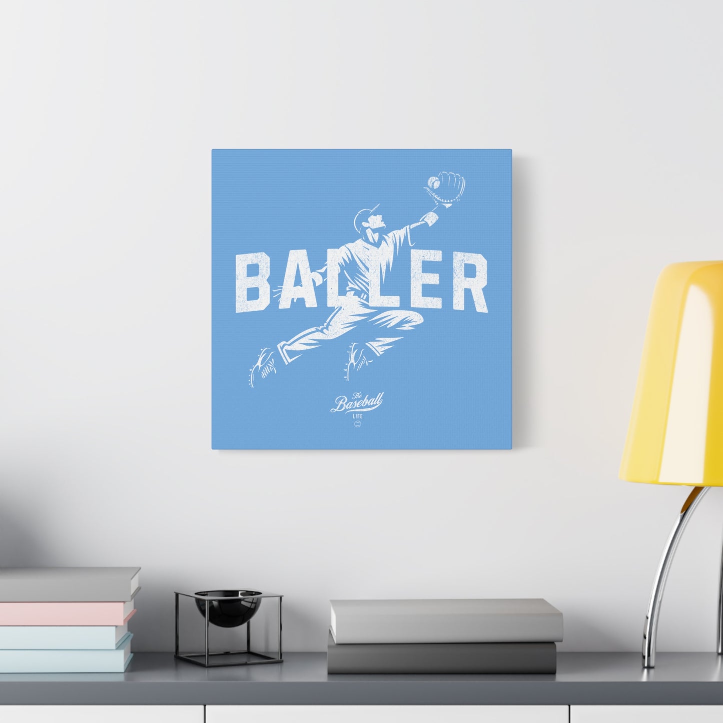Baller Wall Art Canvas_Carolina Blue