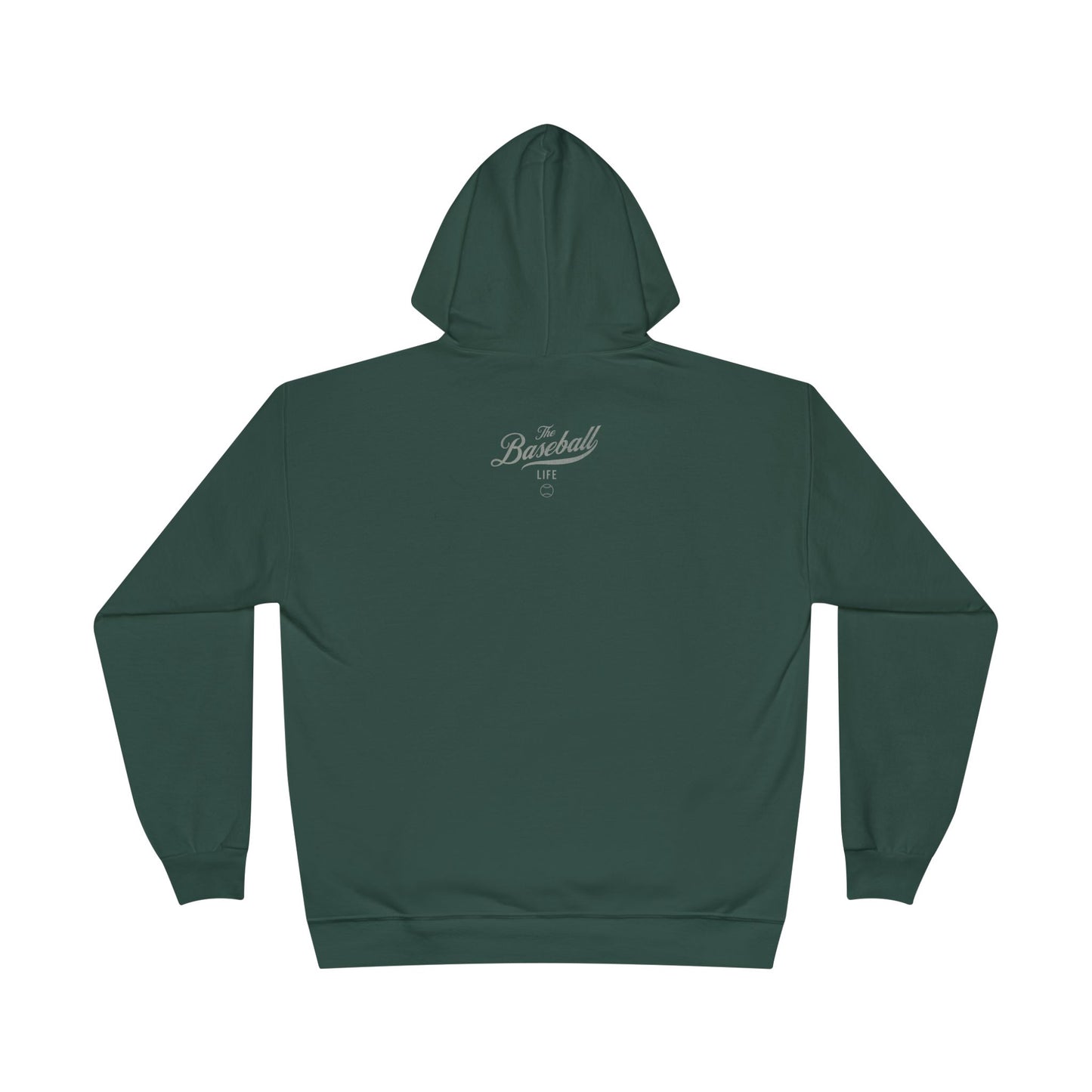 The Baseball Life Hoodie w/Grommets_Silver Gray Print