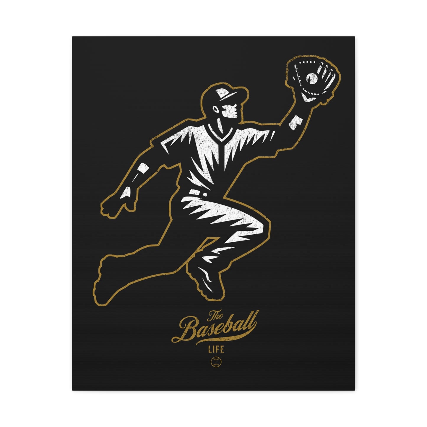 Player Icon Wall Art Canvas_Black