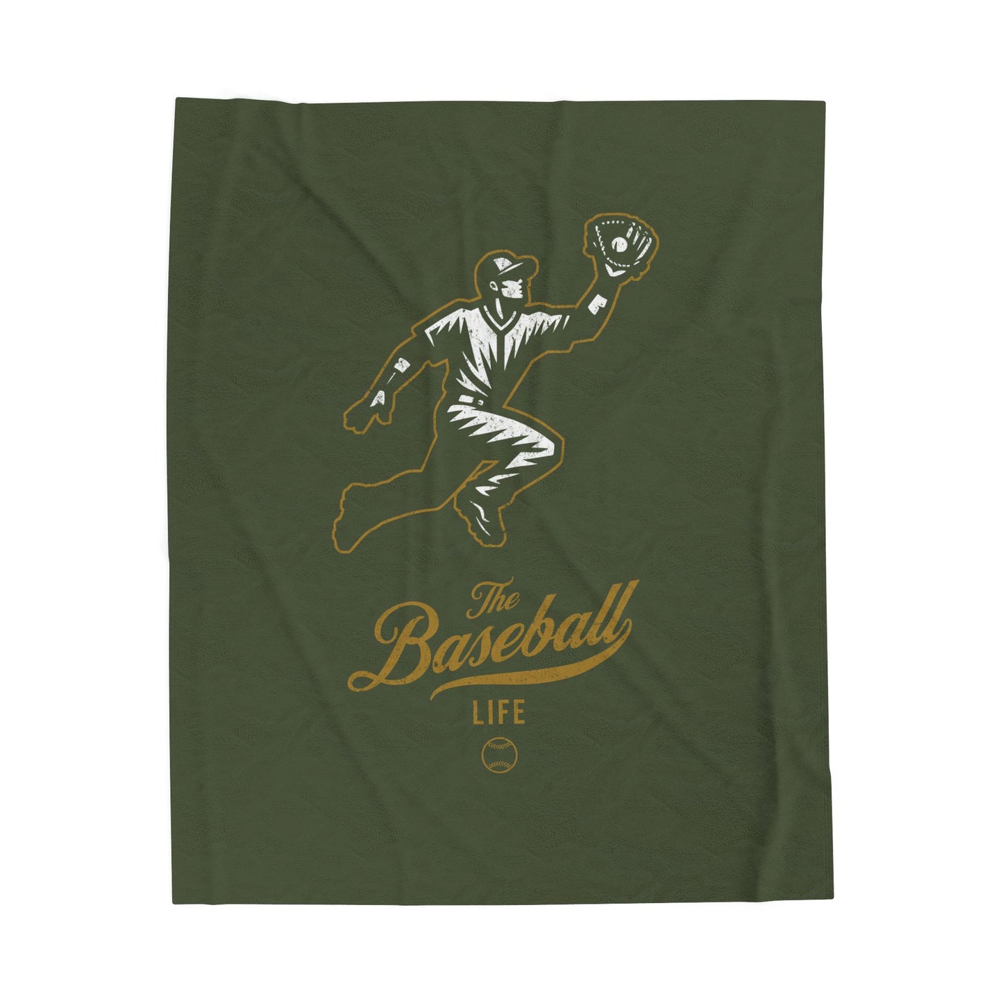 Velveteen Plush Blanket_Player Icon_Military Green