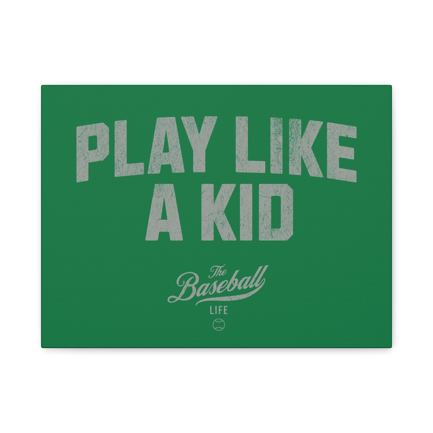 Play Like A Kid Wall Art Canvas_Green