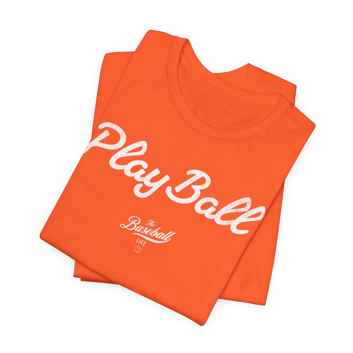 Play Ball_White Print T-Shirt