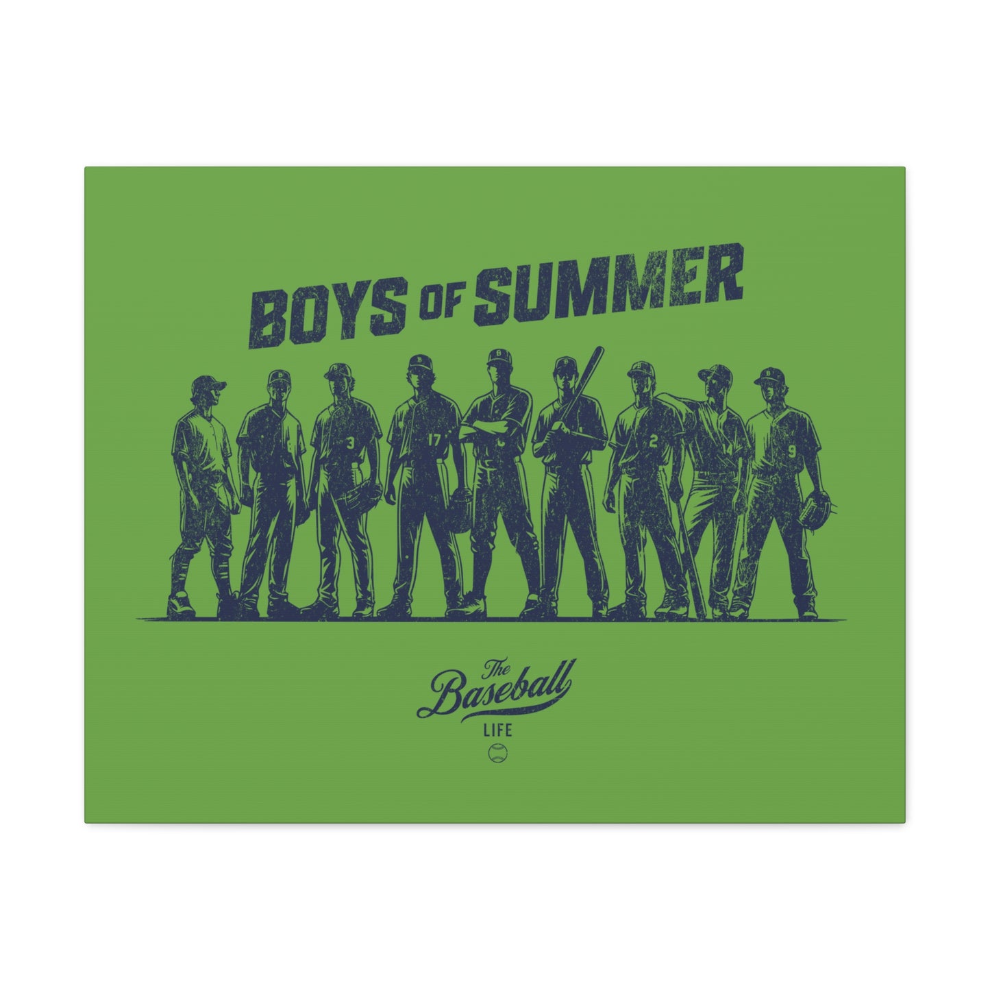 Boys of Summer Wall Art Canvas_Grass Green