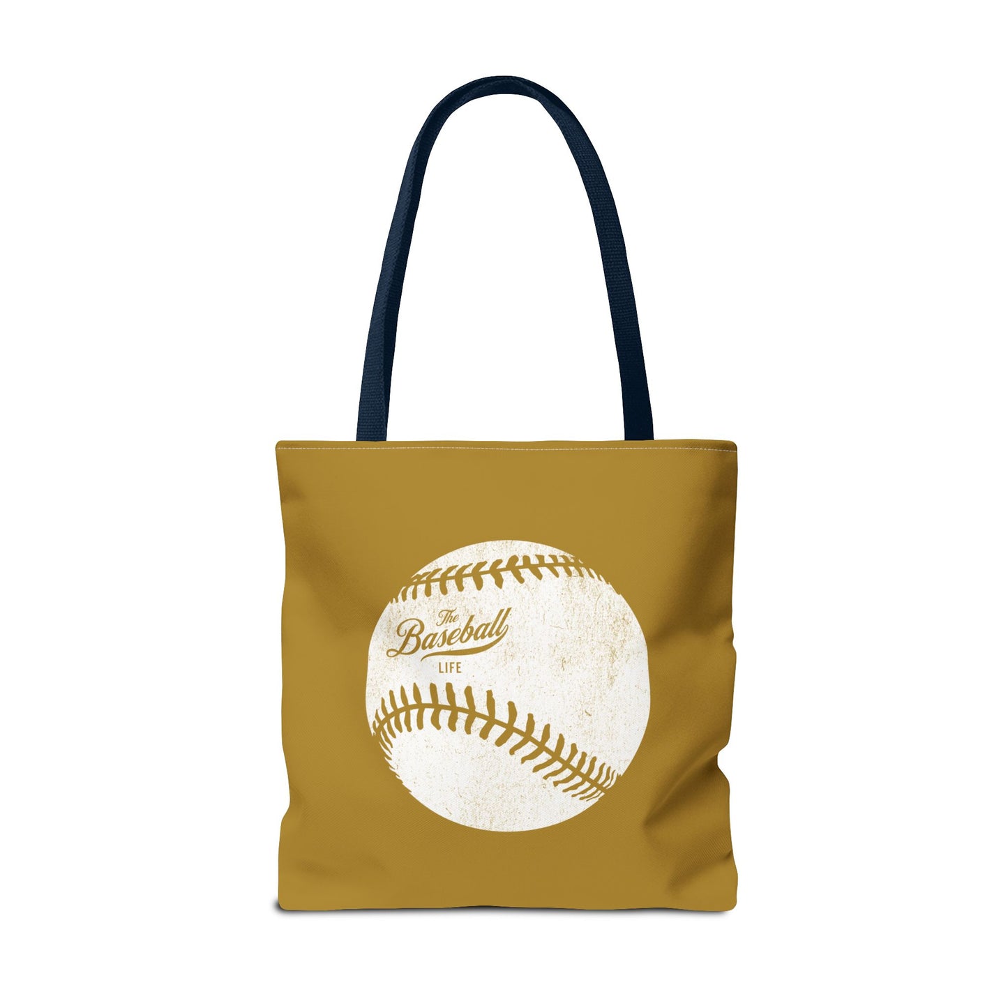 Weathered Baseball Tote Bag_Old Gold