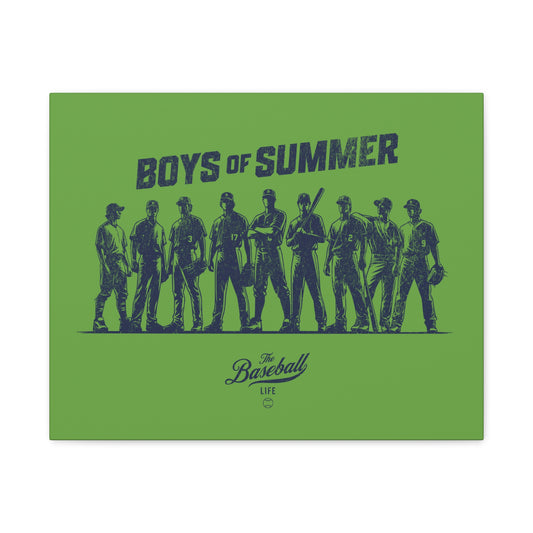 Boys of Summer Wall Art Canvas_Grass Green