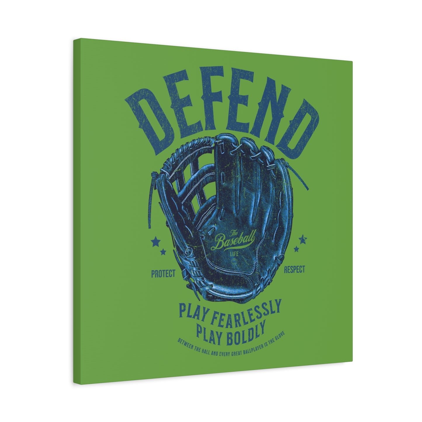 Defend Glove Wall Art Canvas_Grass Green