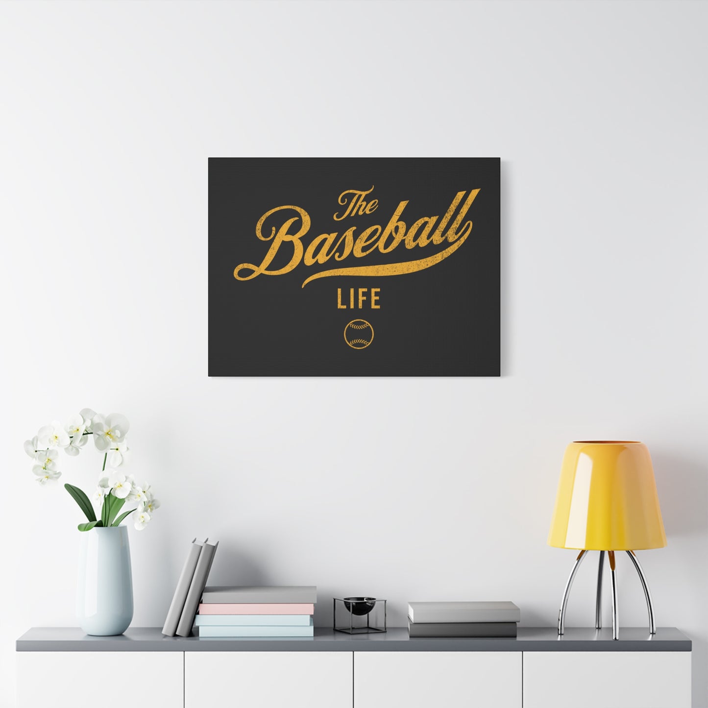 Wall Art Canvas_Black w Yellow Gold