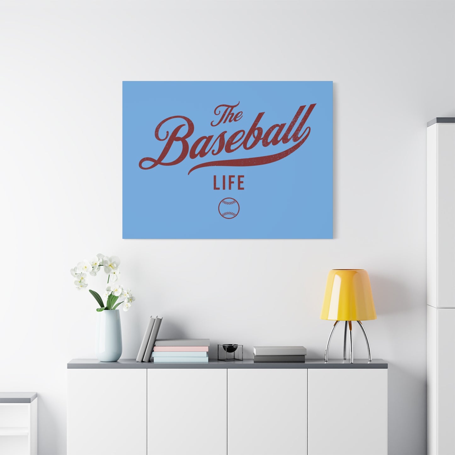 Wall Art Canvas_Carolina Blue w Maroon