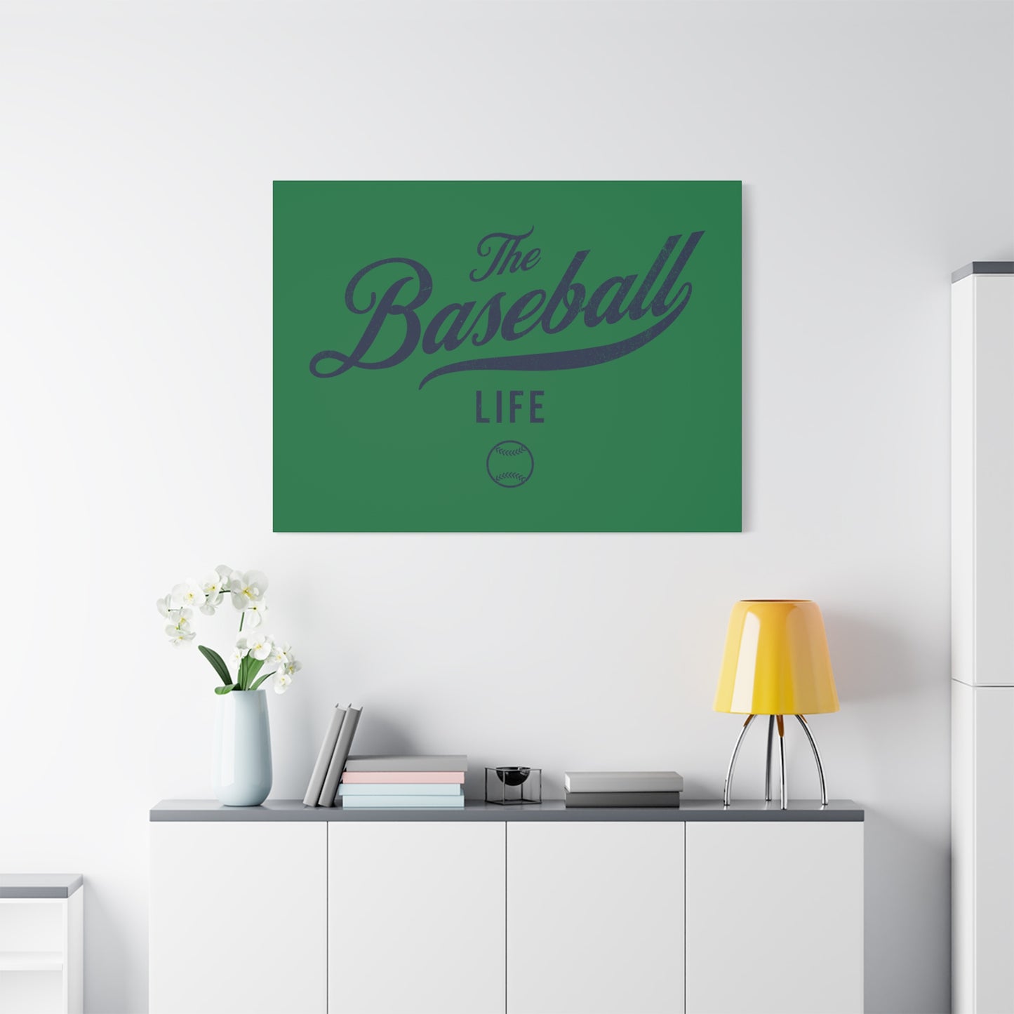 Wall Art Canvas_Green w Navy