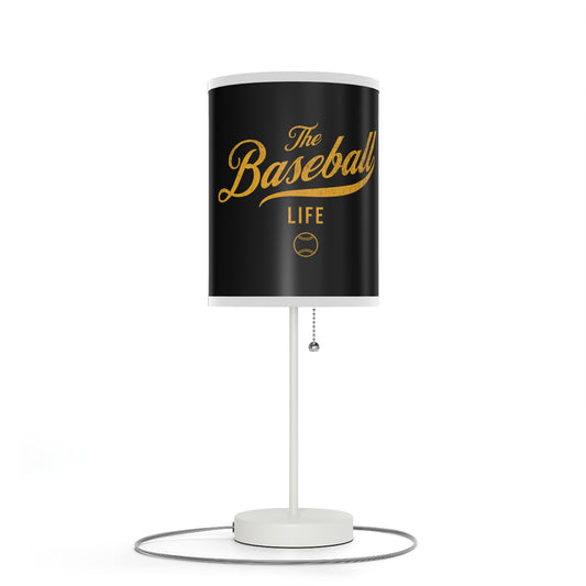 Table Lamp_Black w Yellow Gold Print