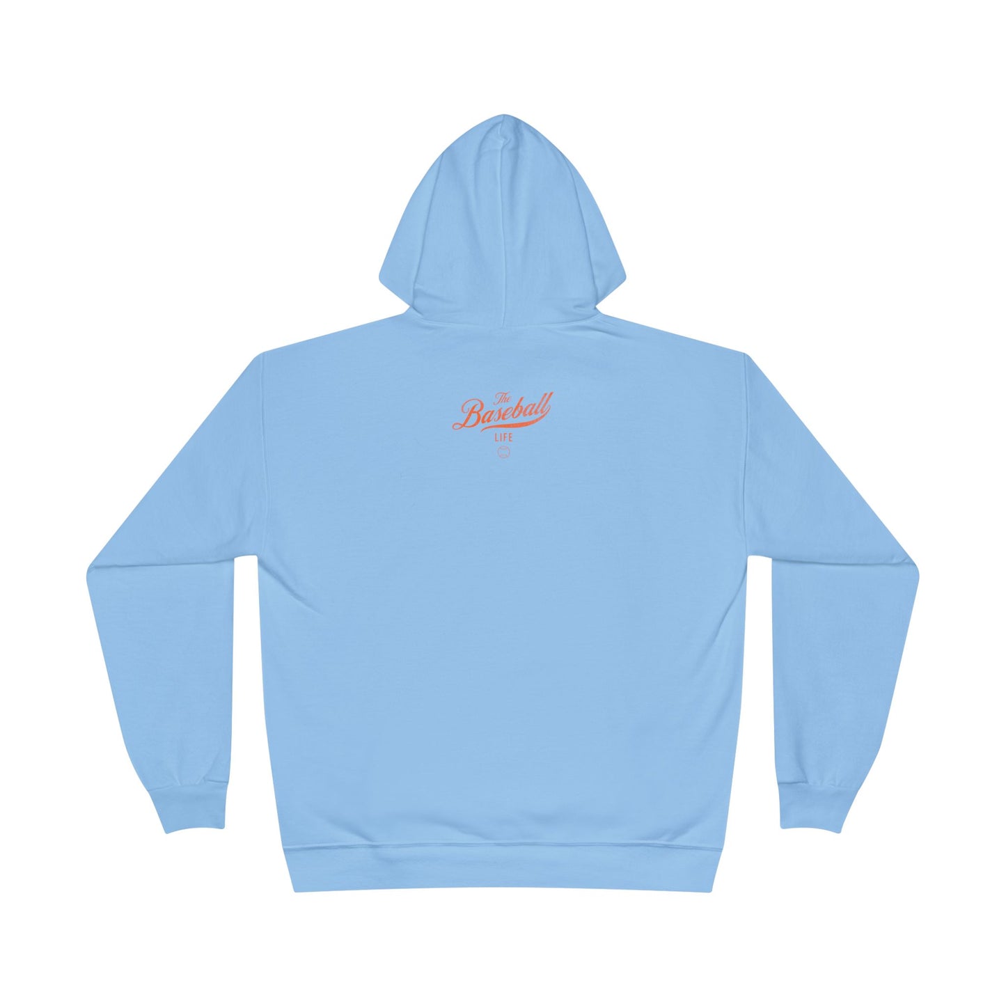 The Baseball Life Hoodie w/Grommets_Orange Print