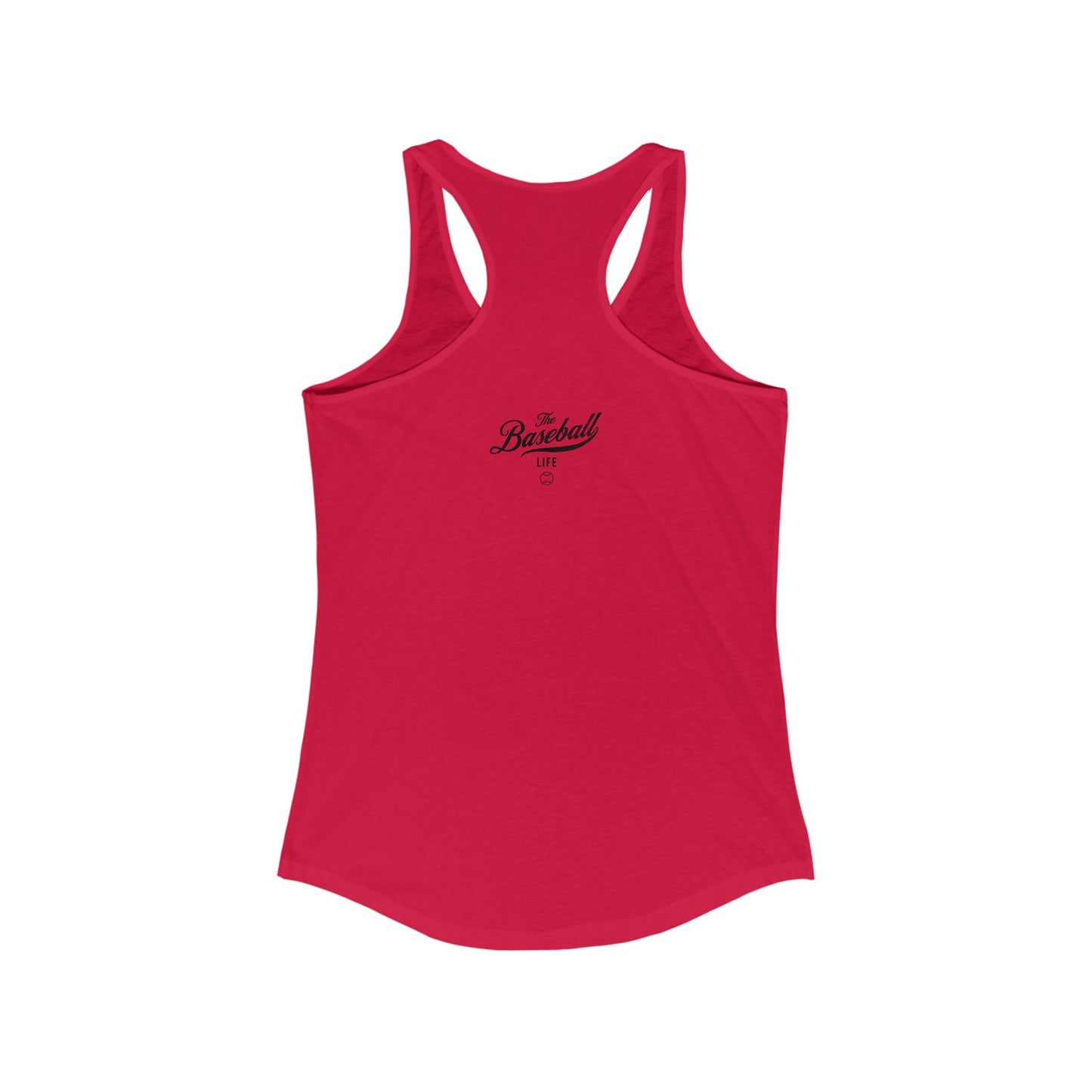 The Baseball Life Classic Script Tank_Black Print