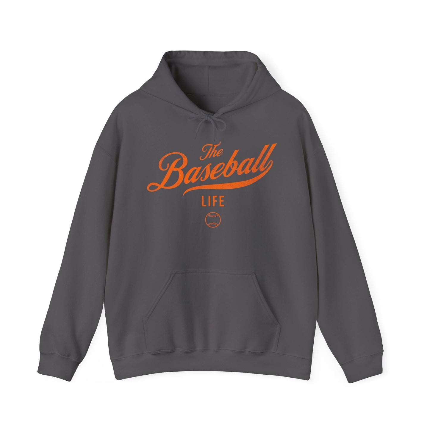 The Baseball Life Hoodie_Orange Print