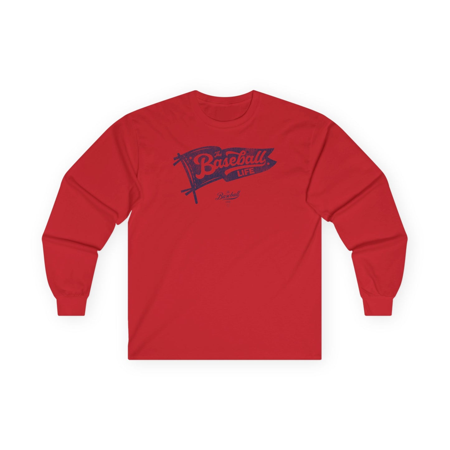 Classic Pennant_Navy Print Long-Sleeve