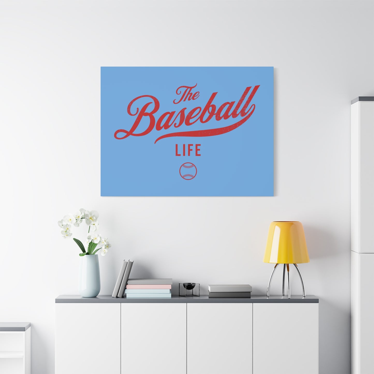 Wall Art Canvas_Carolina Blue w Red