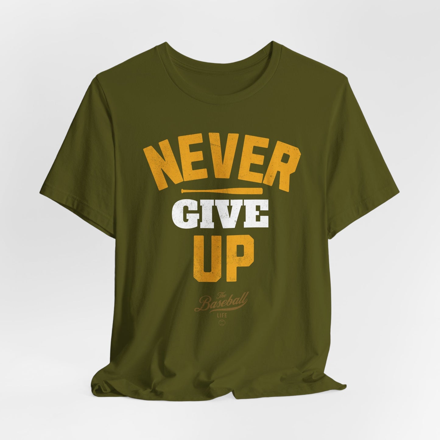 Never Give Up Baseball T-Shirt
