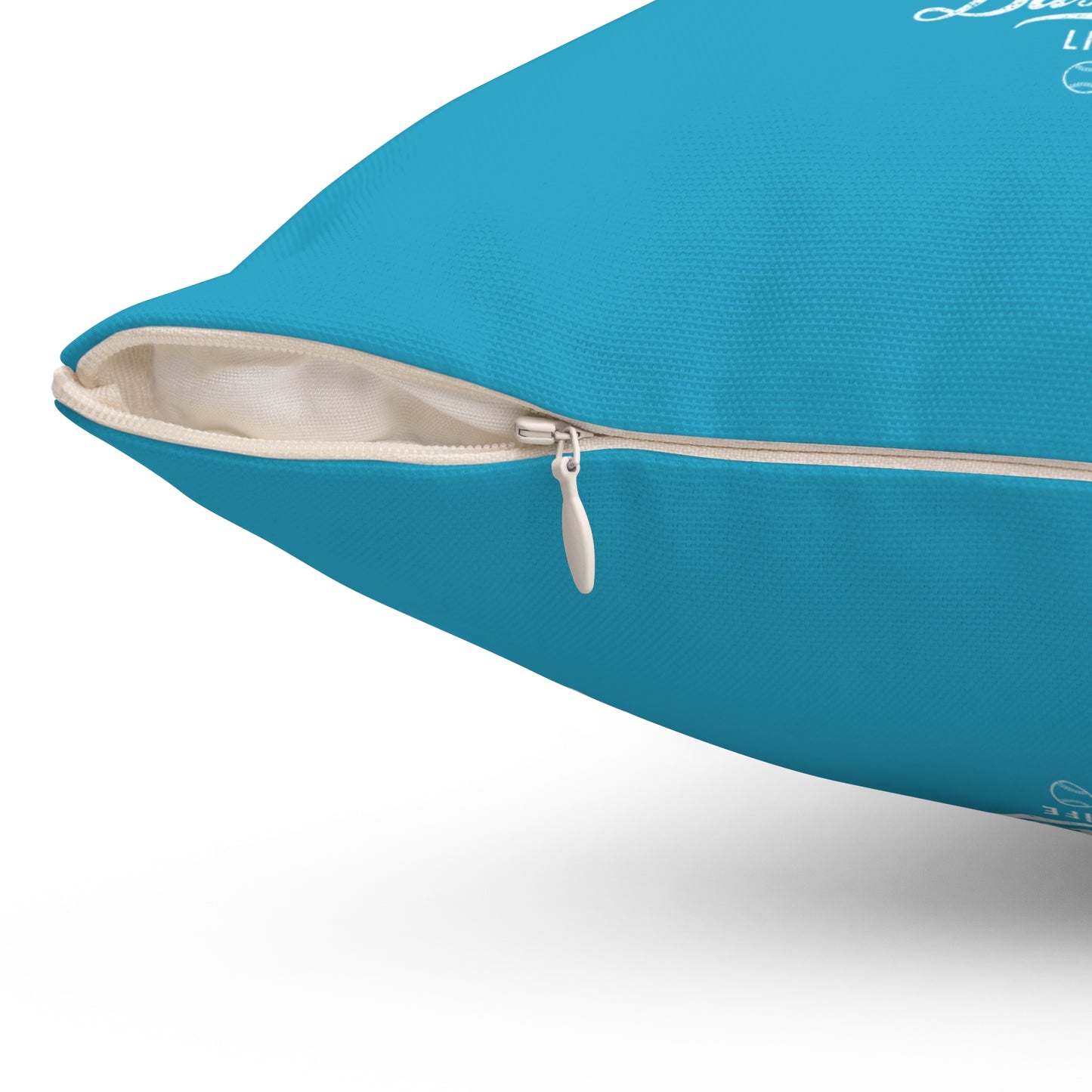 Accent Pillow_Play Ball Graphic Baseball_Turquoise