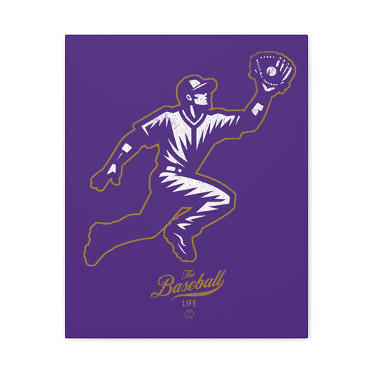 Player Icon Wall Art Canvas_Purple