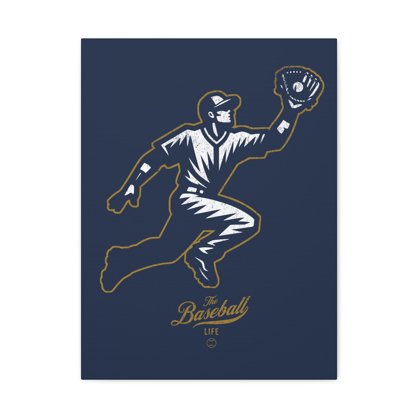 Player Icon Wall Art Canvas_Navy