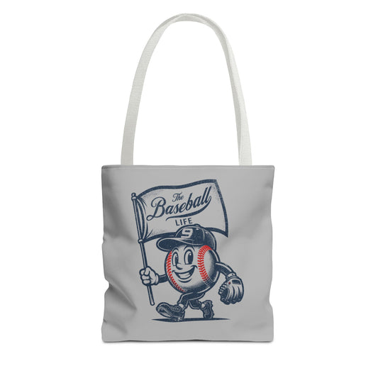 Mr. Baseball Mascot Flying Flag Tote
