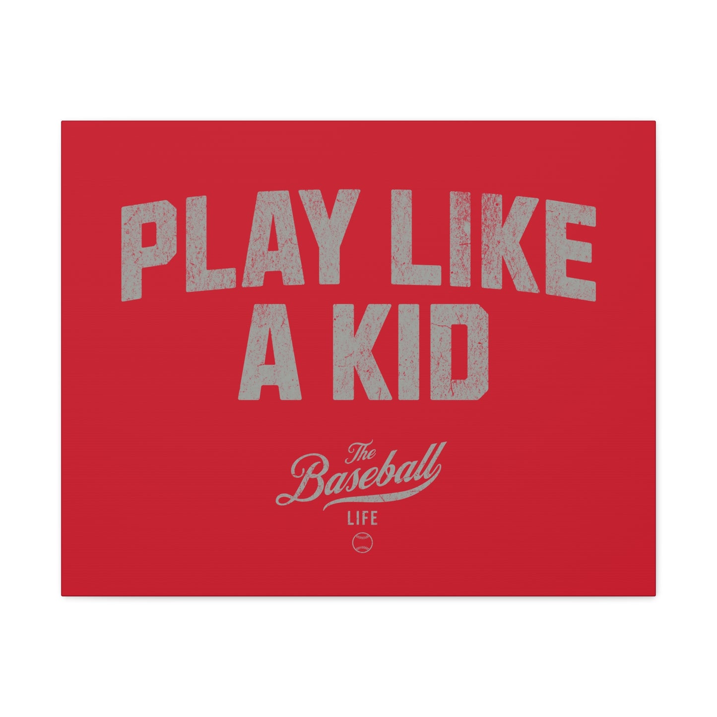 Play Like A Kid Wall Art Canvas_Red