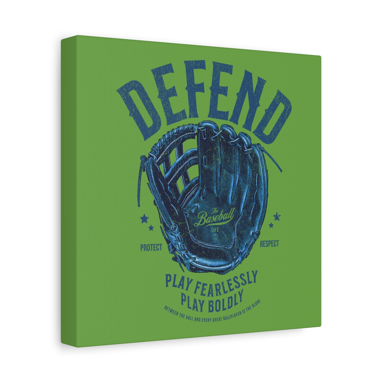 Defend Glove Wall Art Canvas_Grass Green