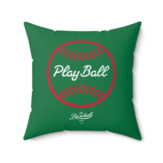 Accent Pillow_Play Ball Graphic Baseball_Green
