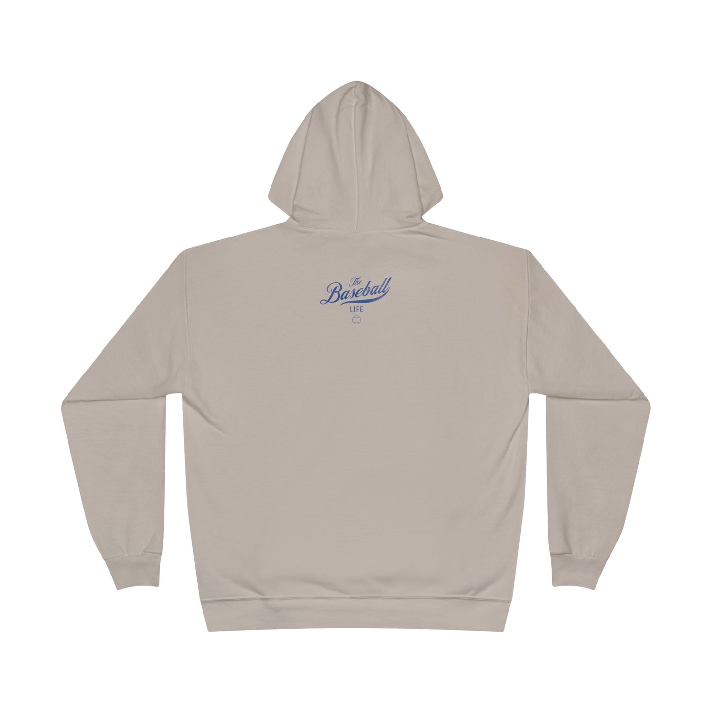 The Baseball Life Hoodie w/Grommets_Royal Blue Print