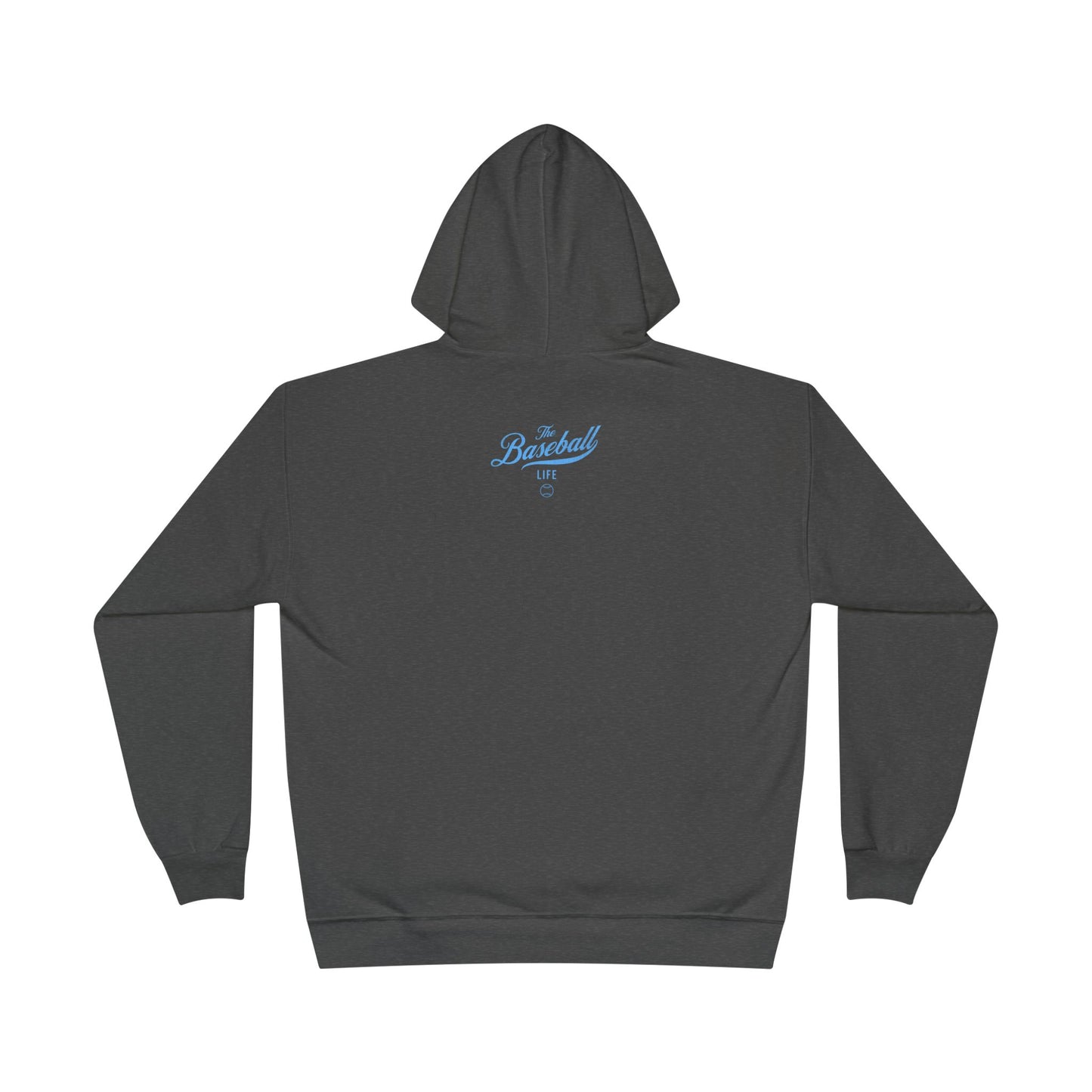The Baseball Life Hoodie w/Grommets_Carolina Blue Print