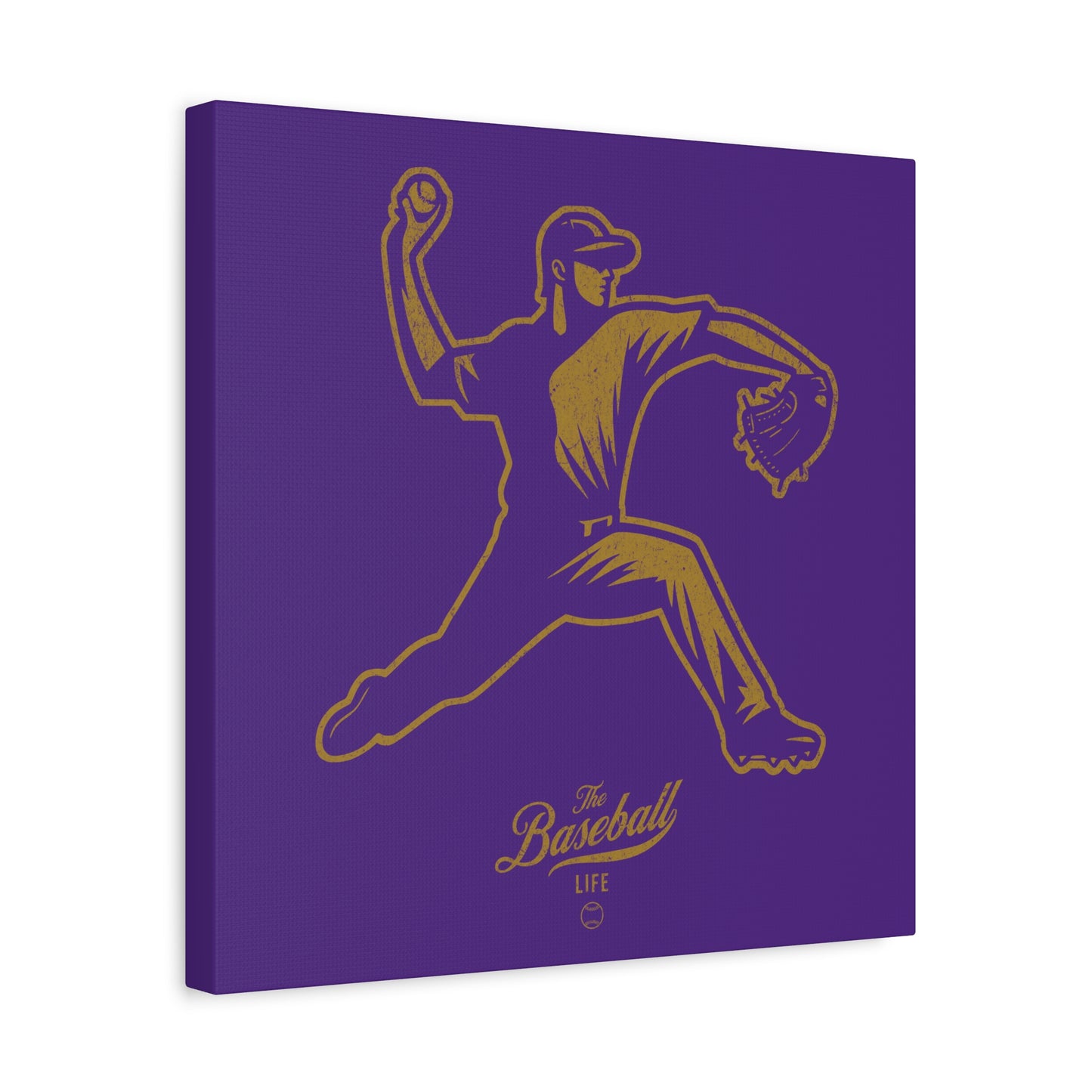 Pitcher Icon Wall Art Canvas_Purple