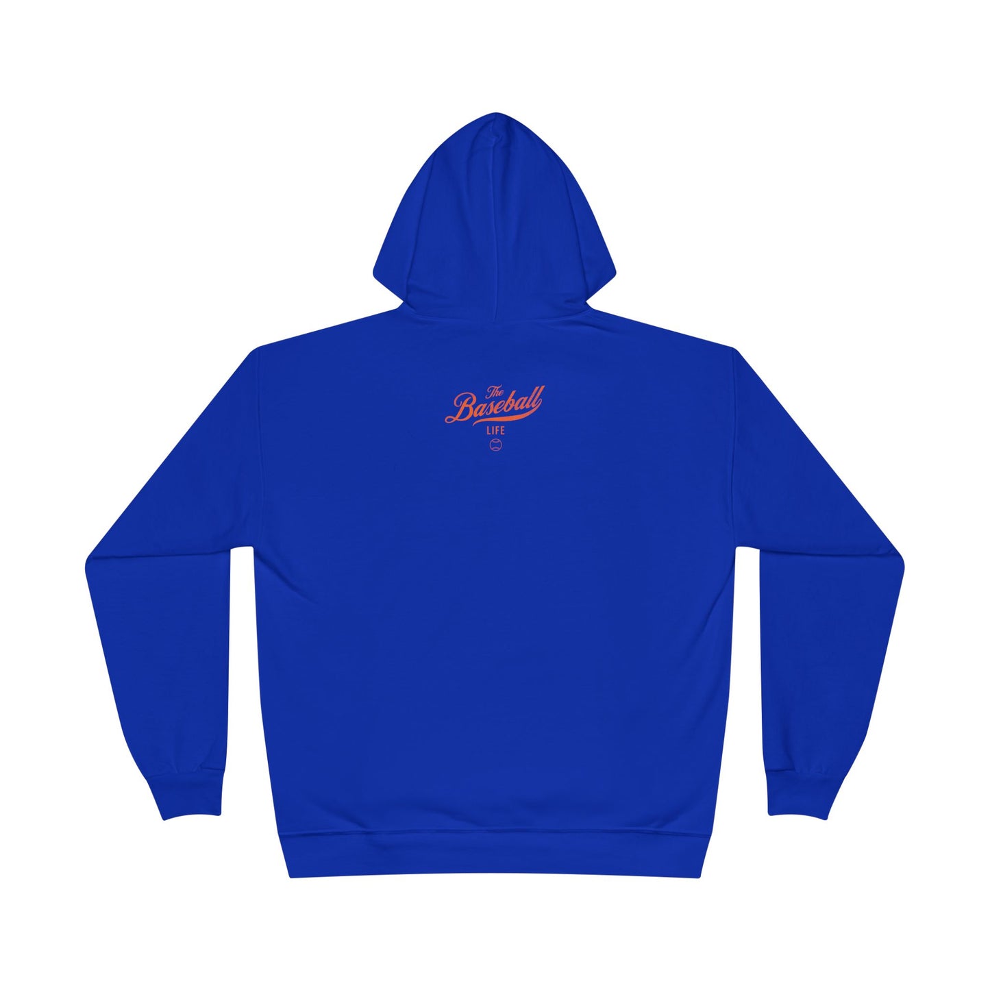 The Baseball Life Hoodie w/Grommets_Orange Print