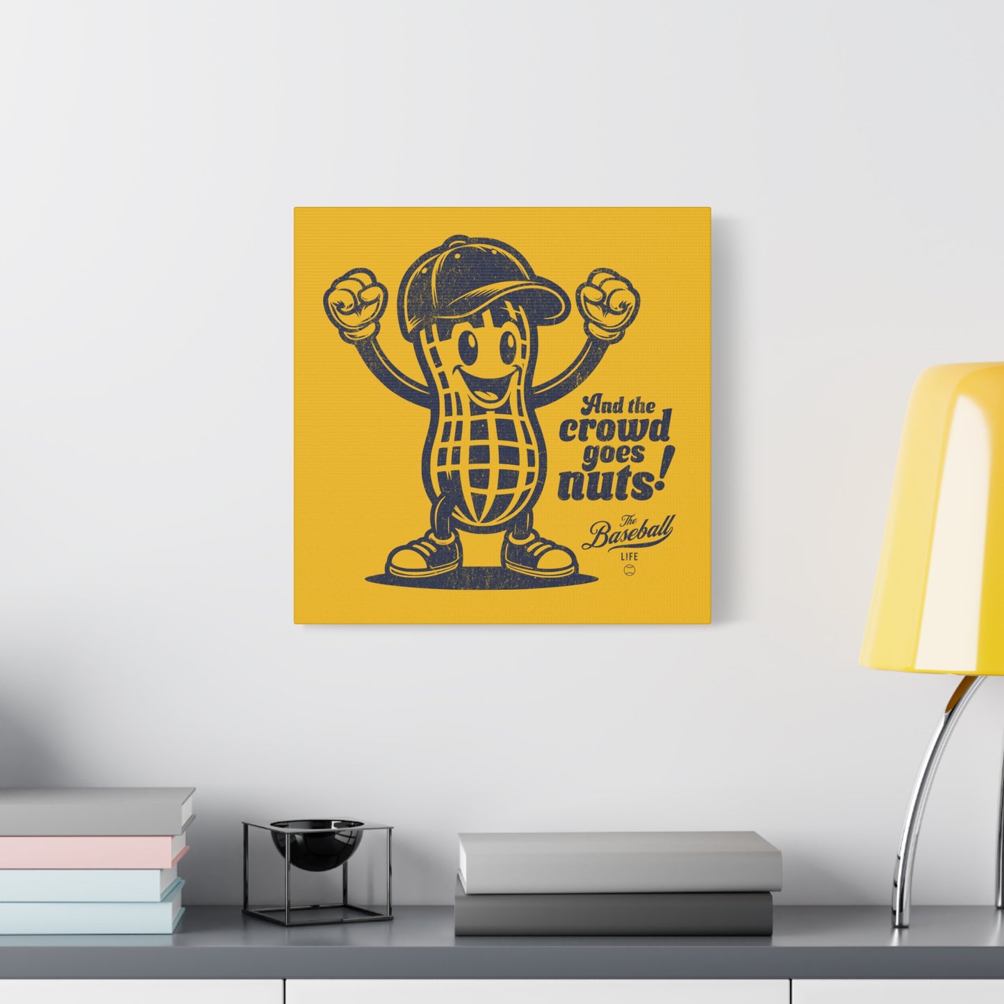 Crowd Goes Nuts Wall Art Canvas_Yellow Gold