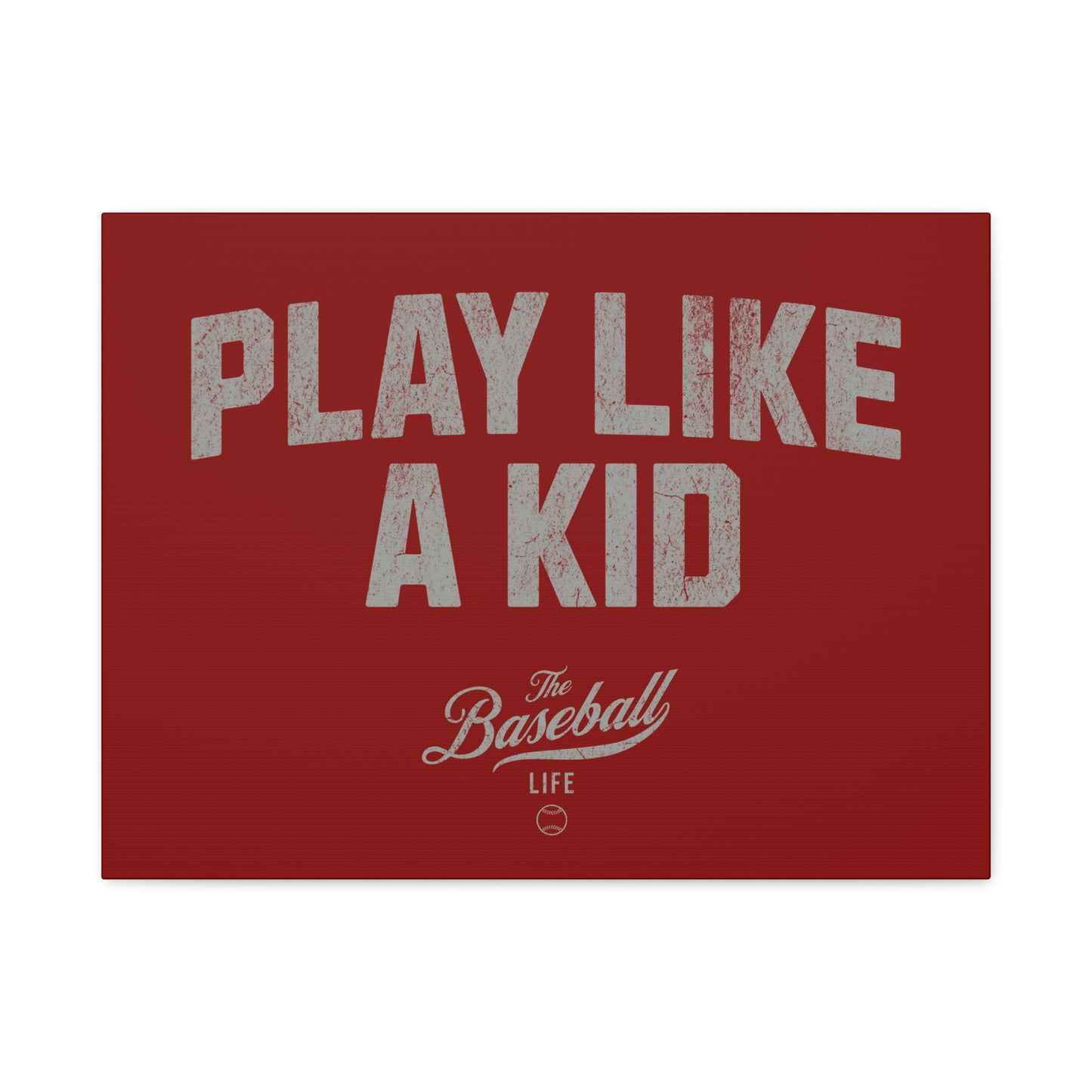 Play Like A Kid Wall Art Canvas_Cardinal Red