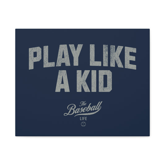 Play Like A Kid Wall Art Canvas_Navy