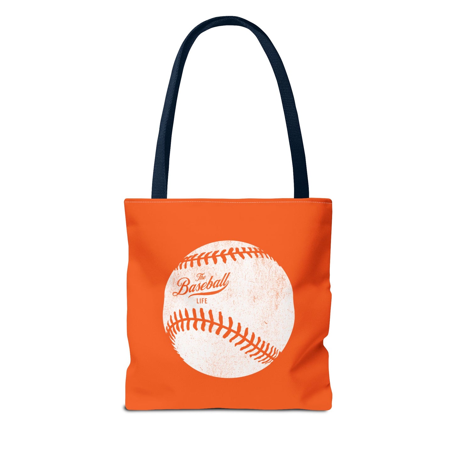Weathered Baseball Tote Bag_Orange