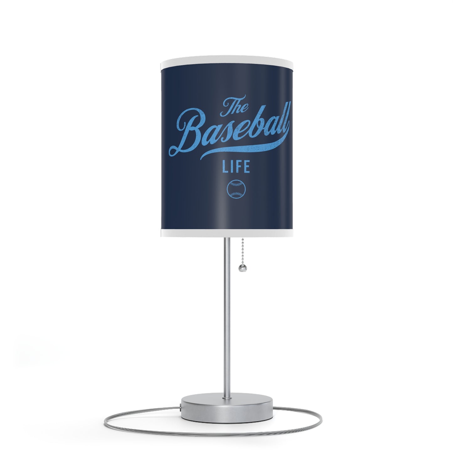 Table Lamp_Navy w Carolina Blue Print