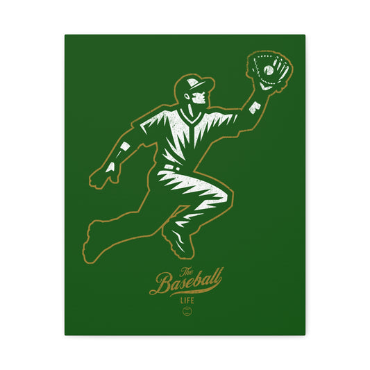 Player Icon Wall Art Canvas_Dark Green