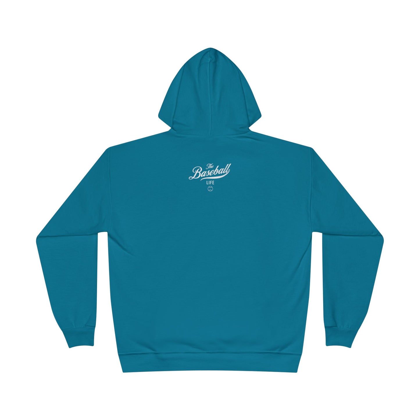 The Baseball Life Hoodie w/Grommets_White Print