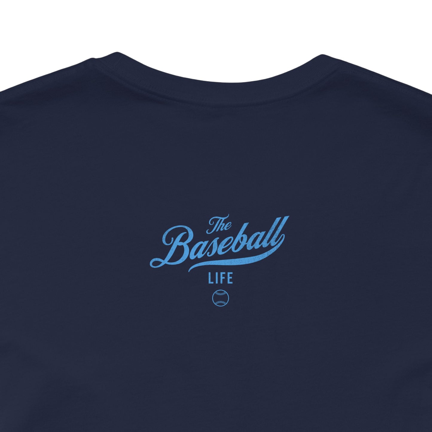 The Baseball Life Classic Script T-Shirt_Carolina Blue Print
