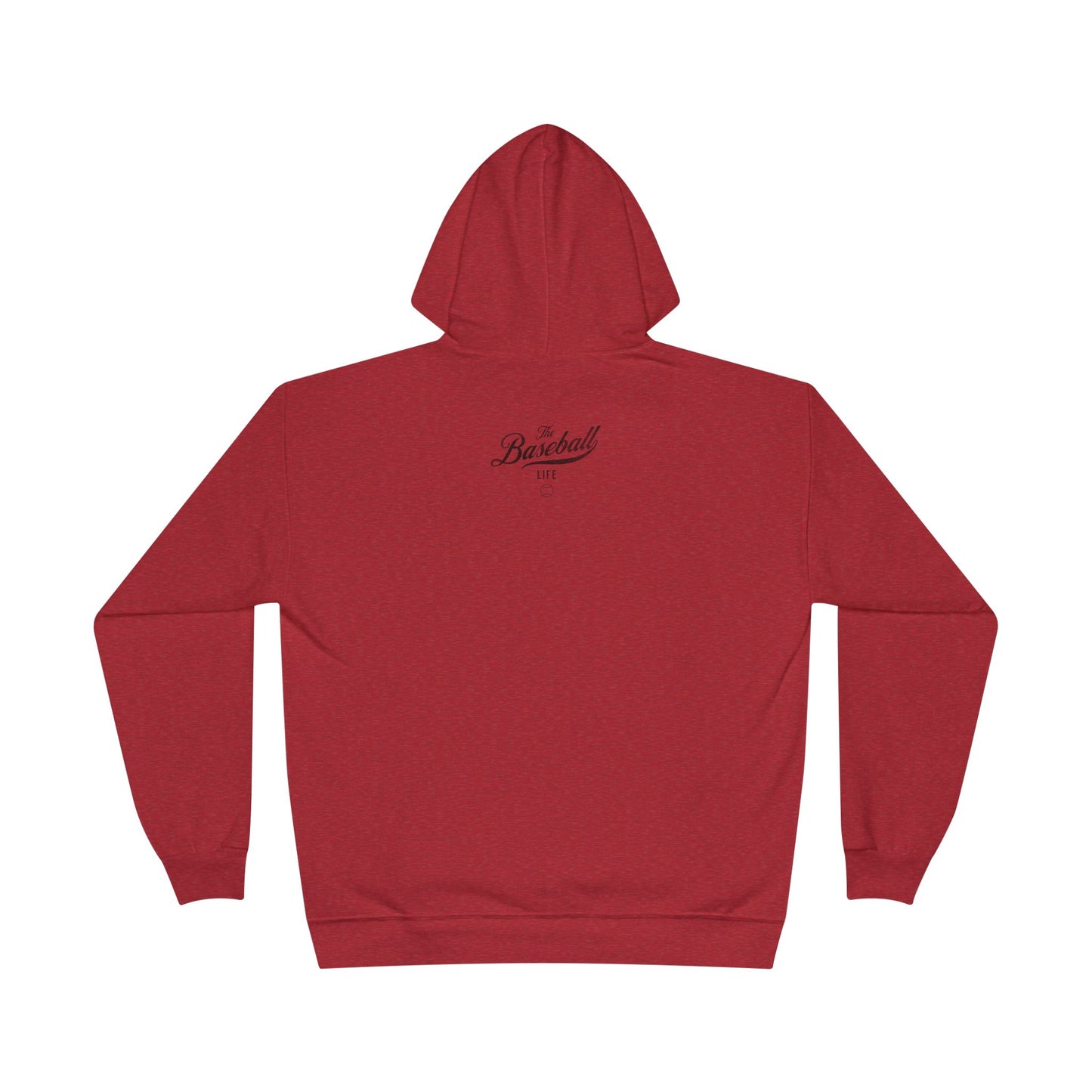 The Baseball Life Hoodie w/Grommets_Black Print