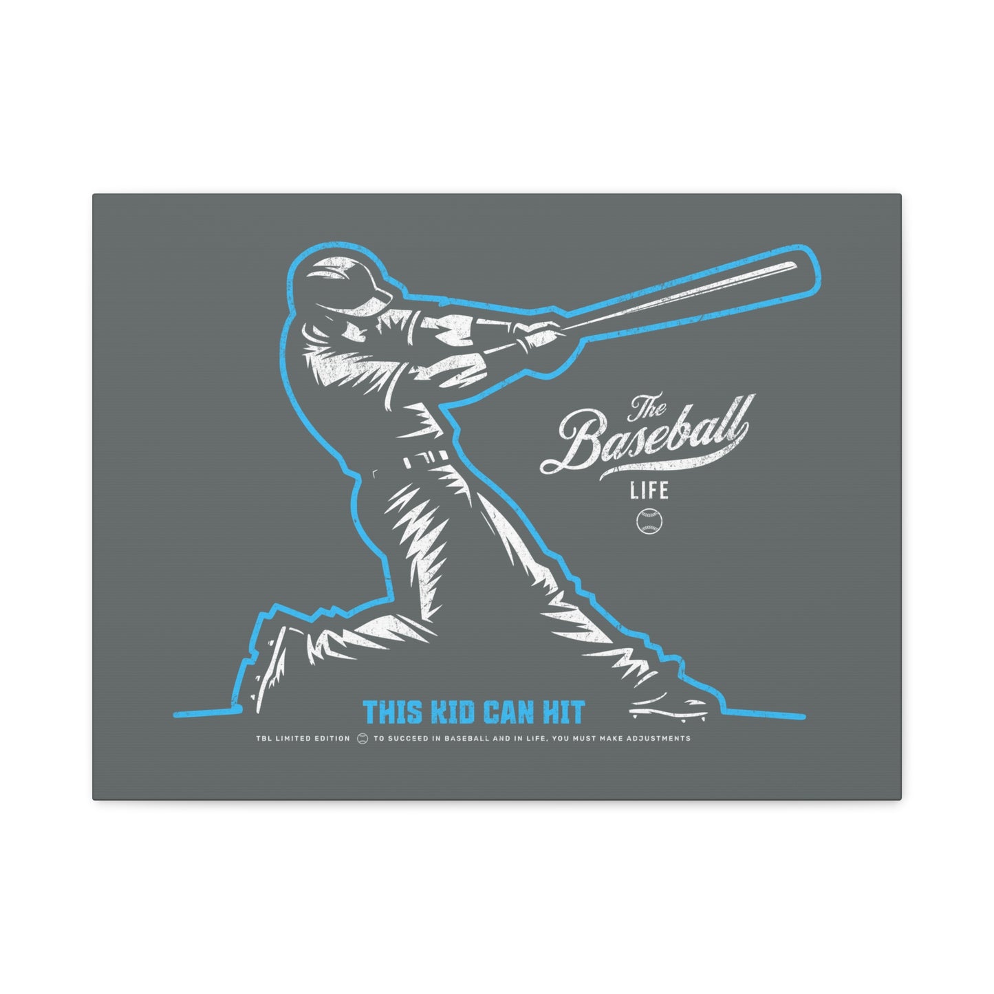 This Kid Can Hit Wall Art Canvas_Dark Gray