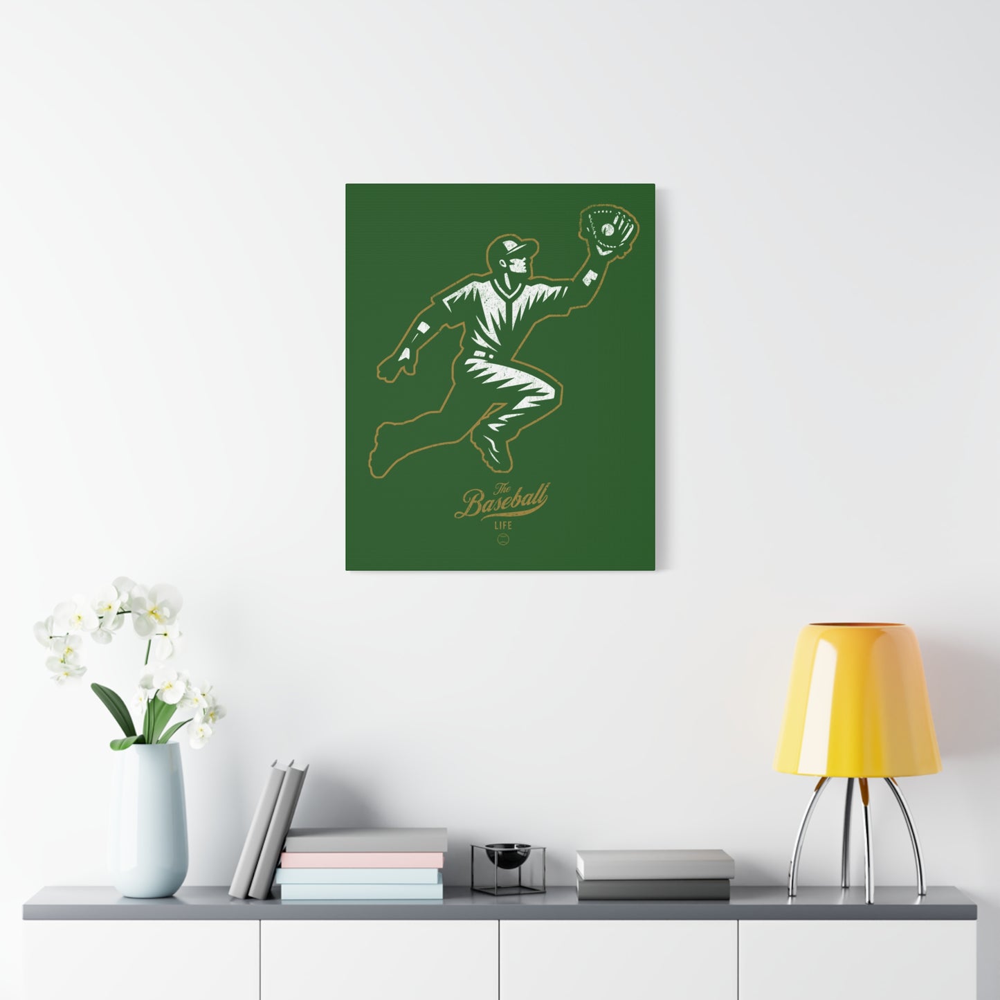 Player Icon Wall Art Canvas_Dark Green