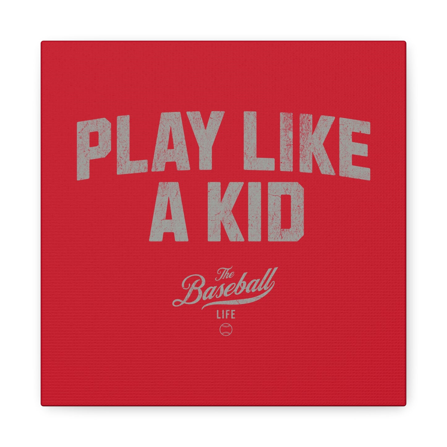 Play Like A Kid Wall Art Canvas_Red