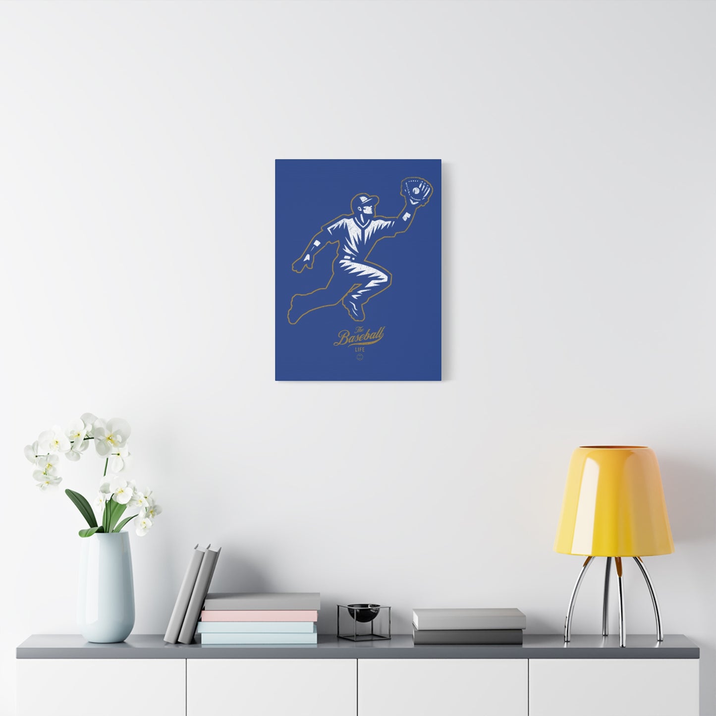 Player Icon Wall Art Canvas_Royal Blue