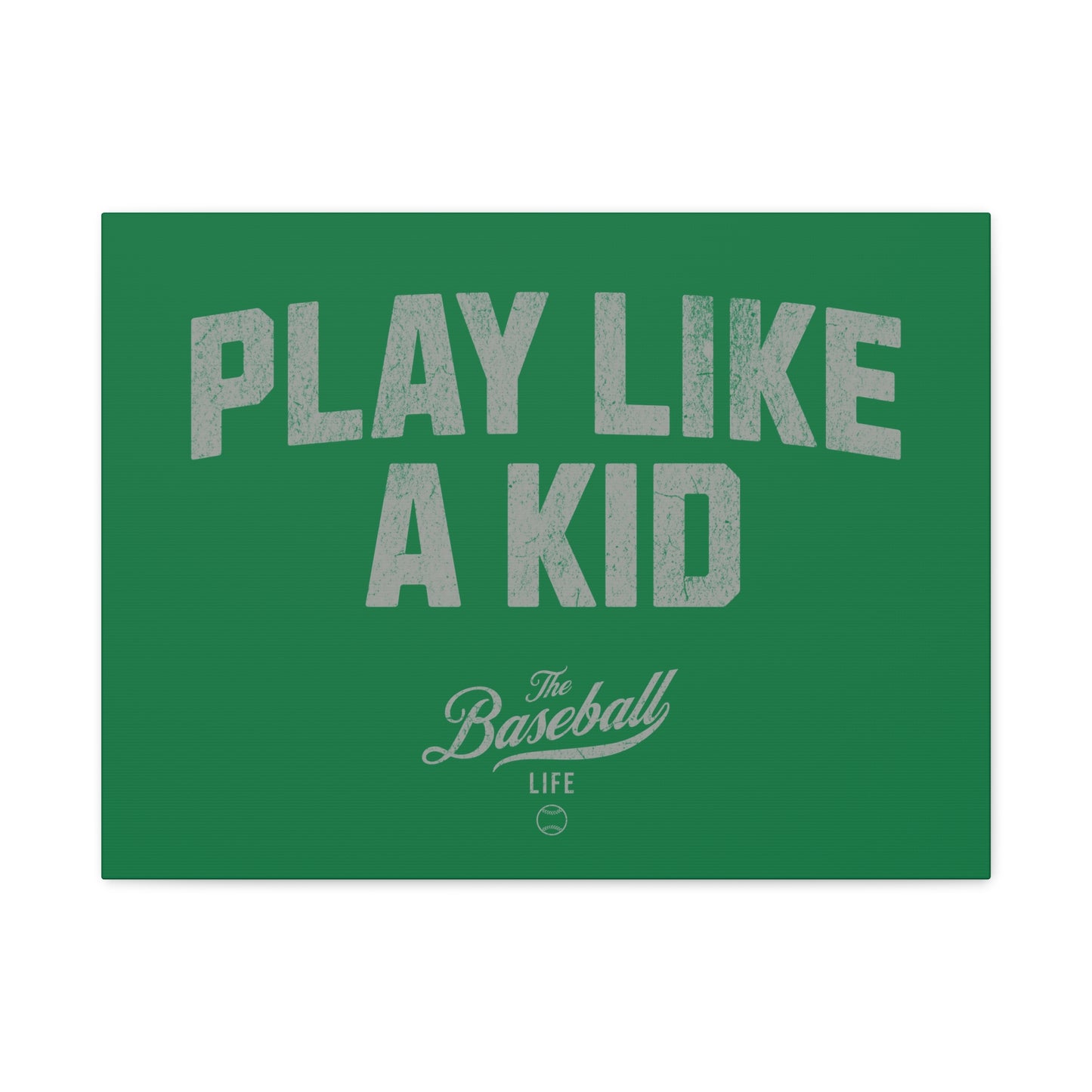 Play Like A Kid Wall Art Canvas_Green