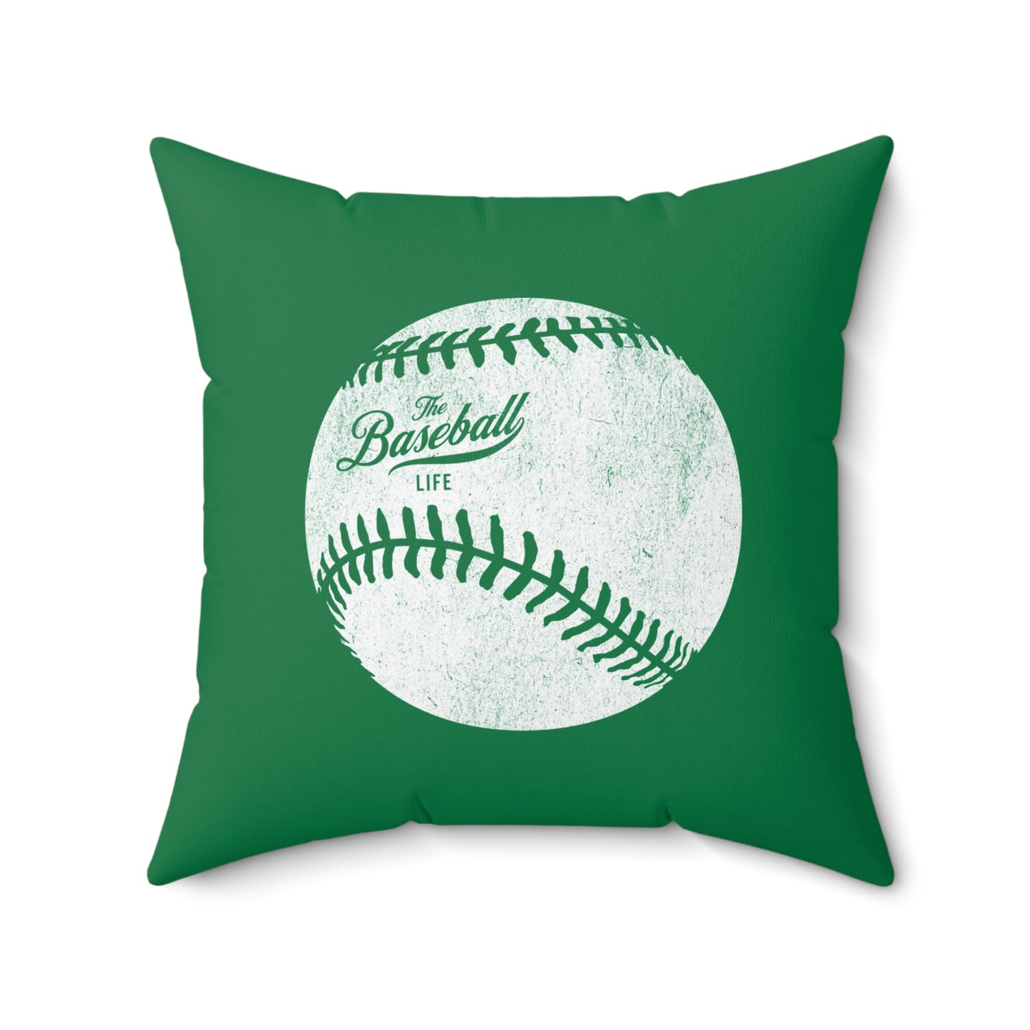 Accent Pillow_Weathered Baseball_Green