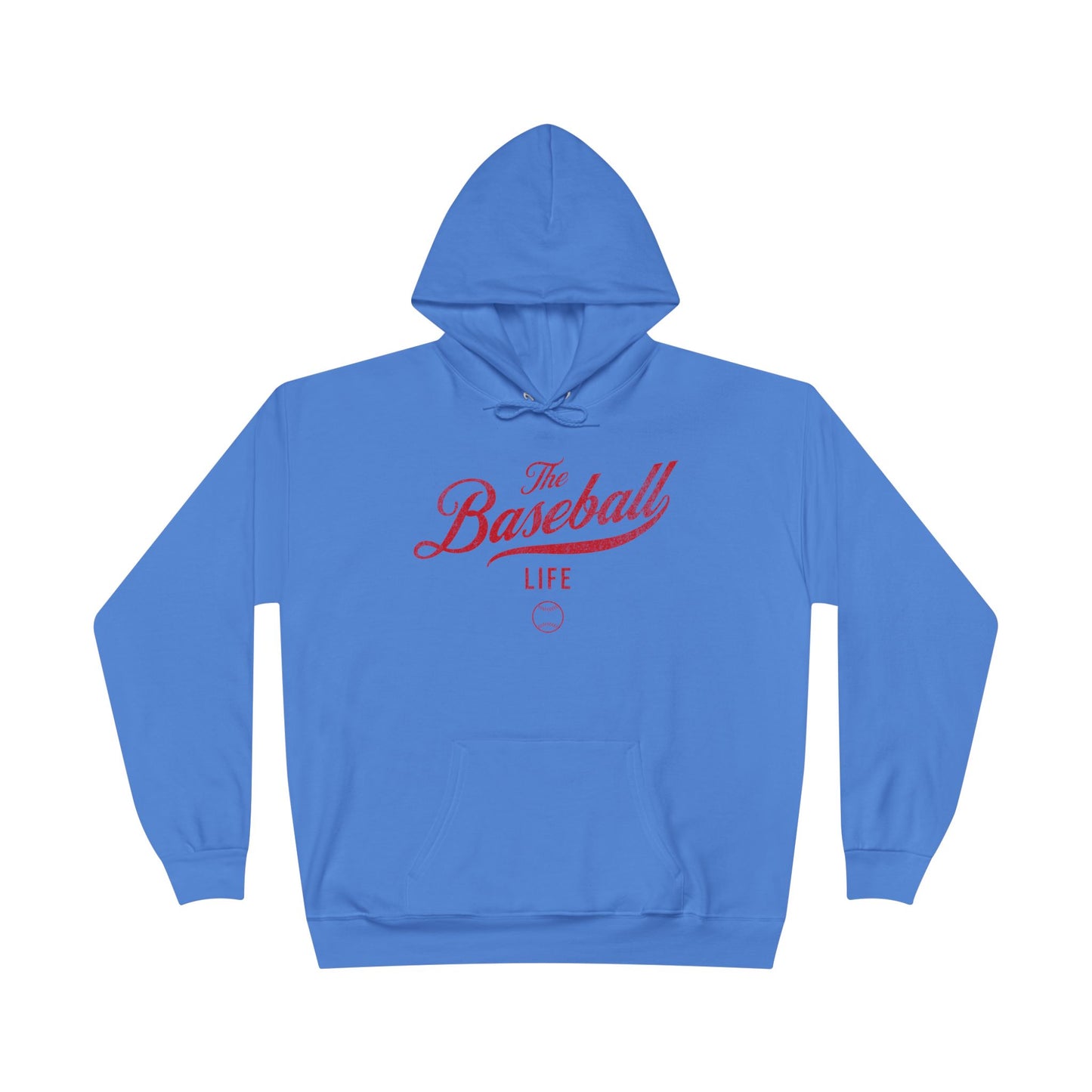 The Baseball Life Hoodie w/Grommets_Red Print