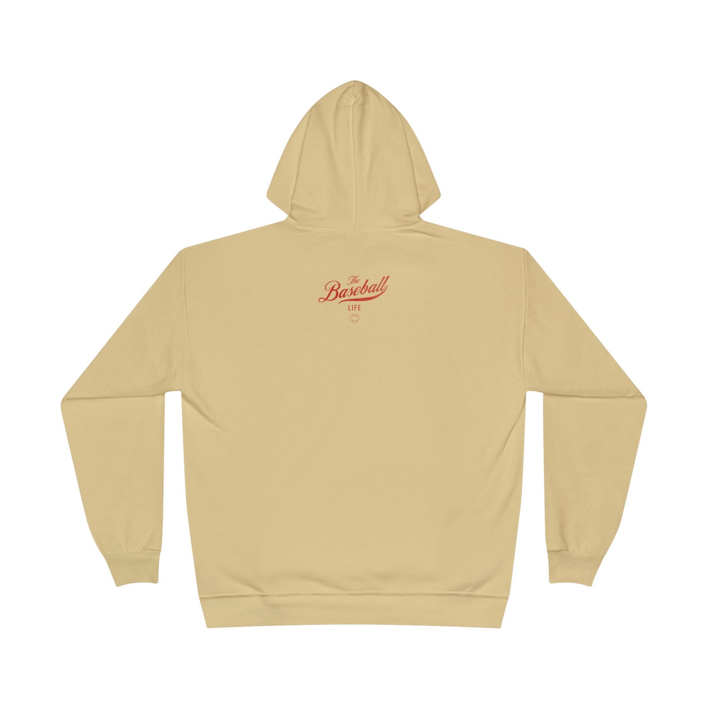 The Baseball Life Hoodie w/Grommets_Red Print