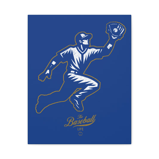 Player Icon Wall Art Canvas_Royal Blue